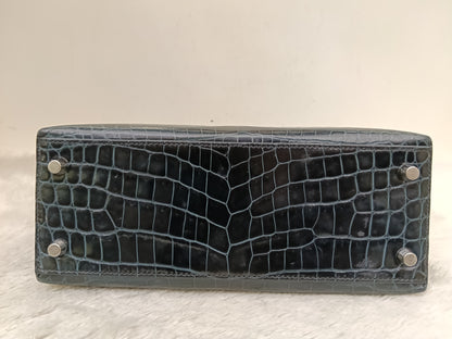 K25 Croco Niloticus Vert Rousseu PHW #B