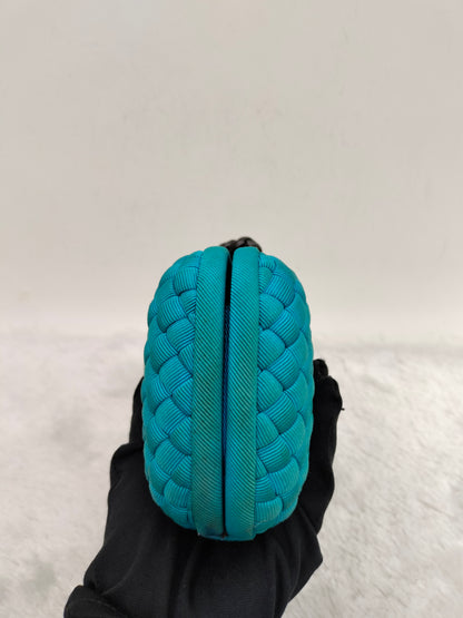 Bottega Veneta Knot Long Clutch Blue