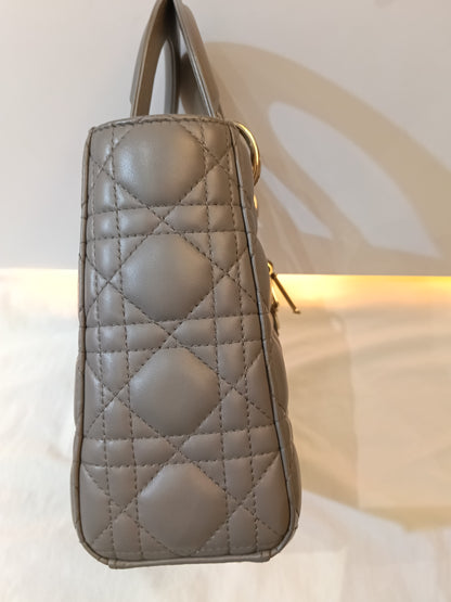 Lady Dior Small Lamb Grey GHW 2019