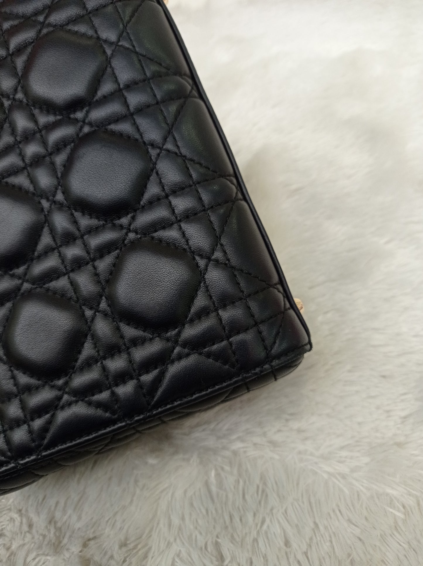 Lady Dior Mini Lamb Black GHW 2018