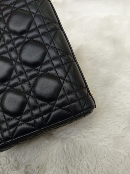 Lady Dior Mini Lamb Black GHW 2018