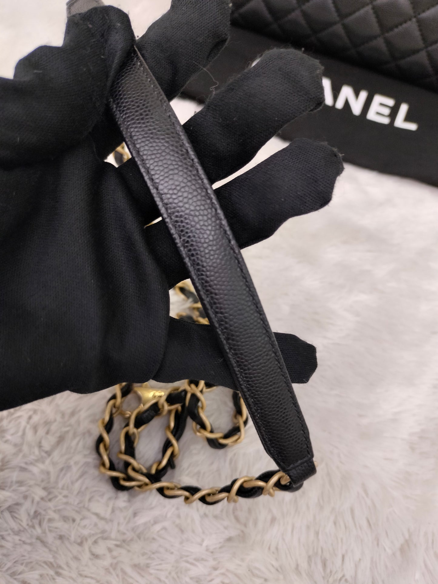 Chanel Coco Handle Large Caviar Black GHW #24