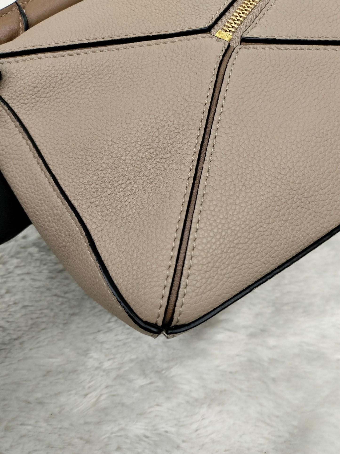 Loewe Puzzle Small Grained Sand Mink GHW 2020