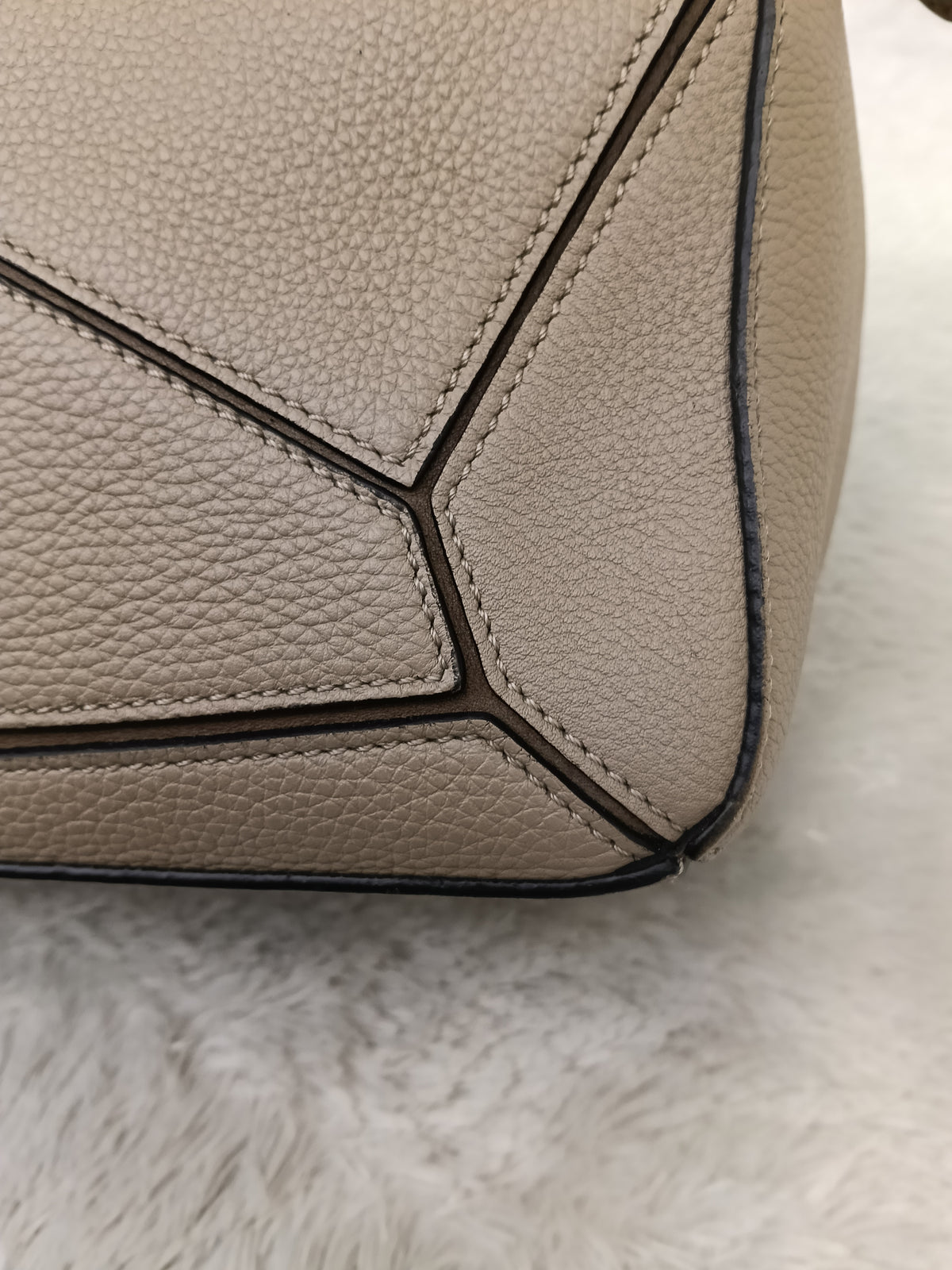 Loewe Puzzle Small Grained Sand Mink GHW 2020