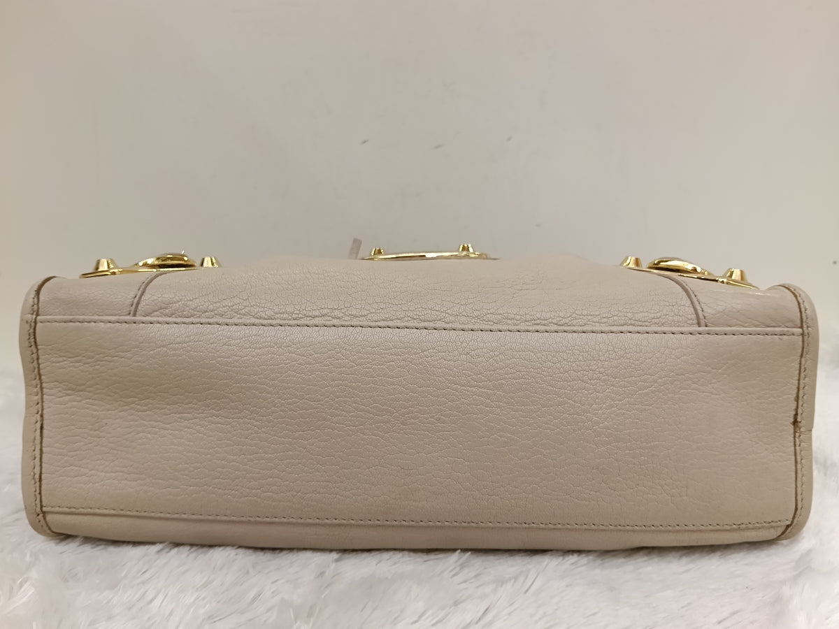 Balenciaga Small City Edge Beige GHW 2016