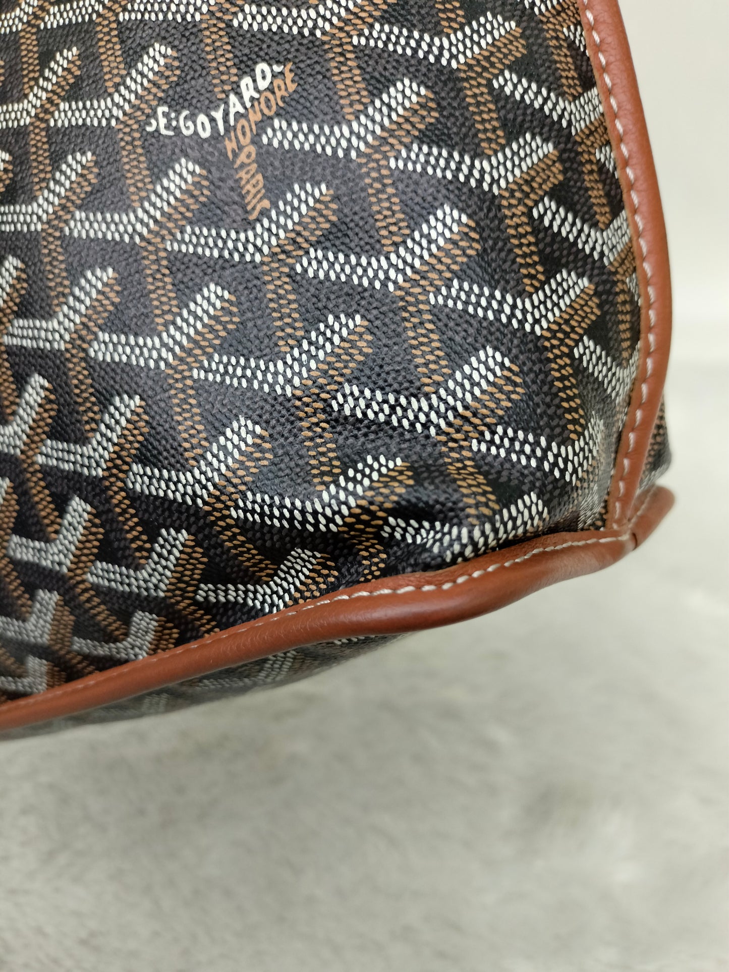 Goyard Anjou Mini Black Tan