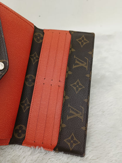 LV Portefeuille Marie Lou Long Wallet Monogram Epi Piment 2014