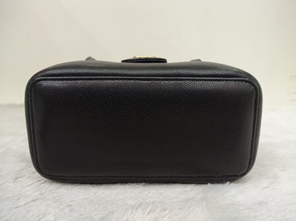 *NEW* Chanel Preppy Coco Long Vanity with Straps Black Caviar GHW (CHIP)