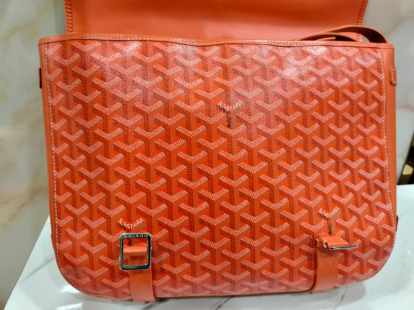 Goyard Belvedere GM Messenger Orange SHW 2010