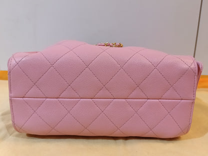 Chanel C25 Mini Caviar Pink Barbie GHW (CHIP)