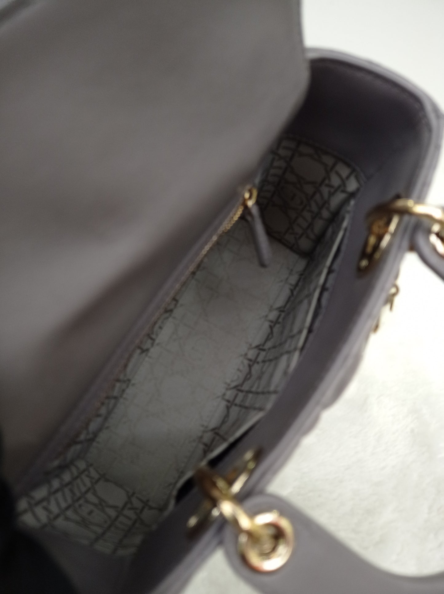 Lady Dior Small Lamb Grey GHW 2019