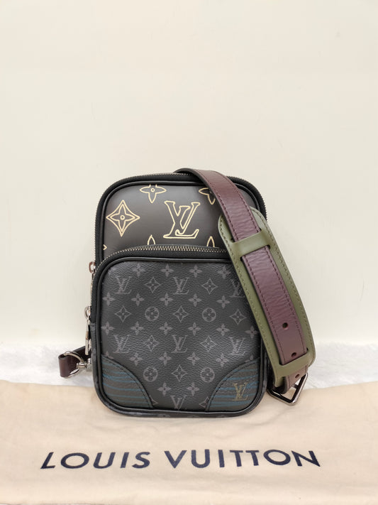 LV Amazone Sling Patchwork Monogram Eclipse Virgil Abloh 2020