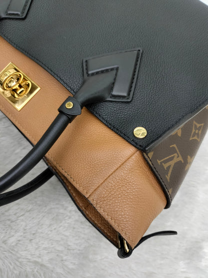 LV On My Side MM Monogram Grained Noir 2019