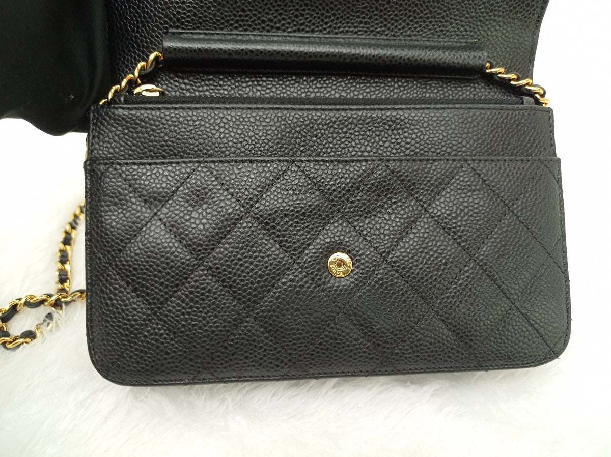 Chanel WOC Caviar Black GHW #27