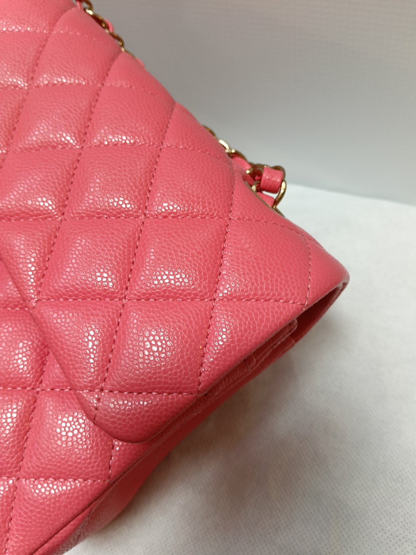 Chanel Small Caviar Pink GHW DF (CHIP)