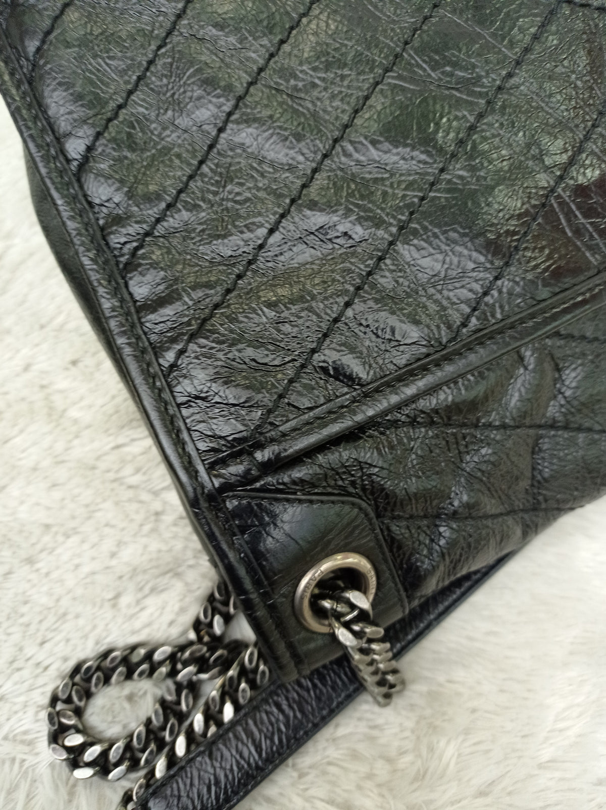 YsL Niki Medium Calfskin Black RHW 2018