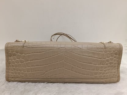 Balenciaga Small City Classic Croco Beige GHW 2018