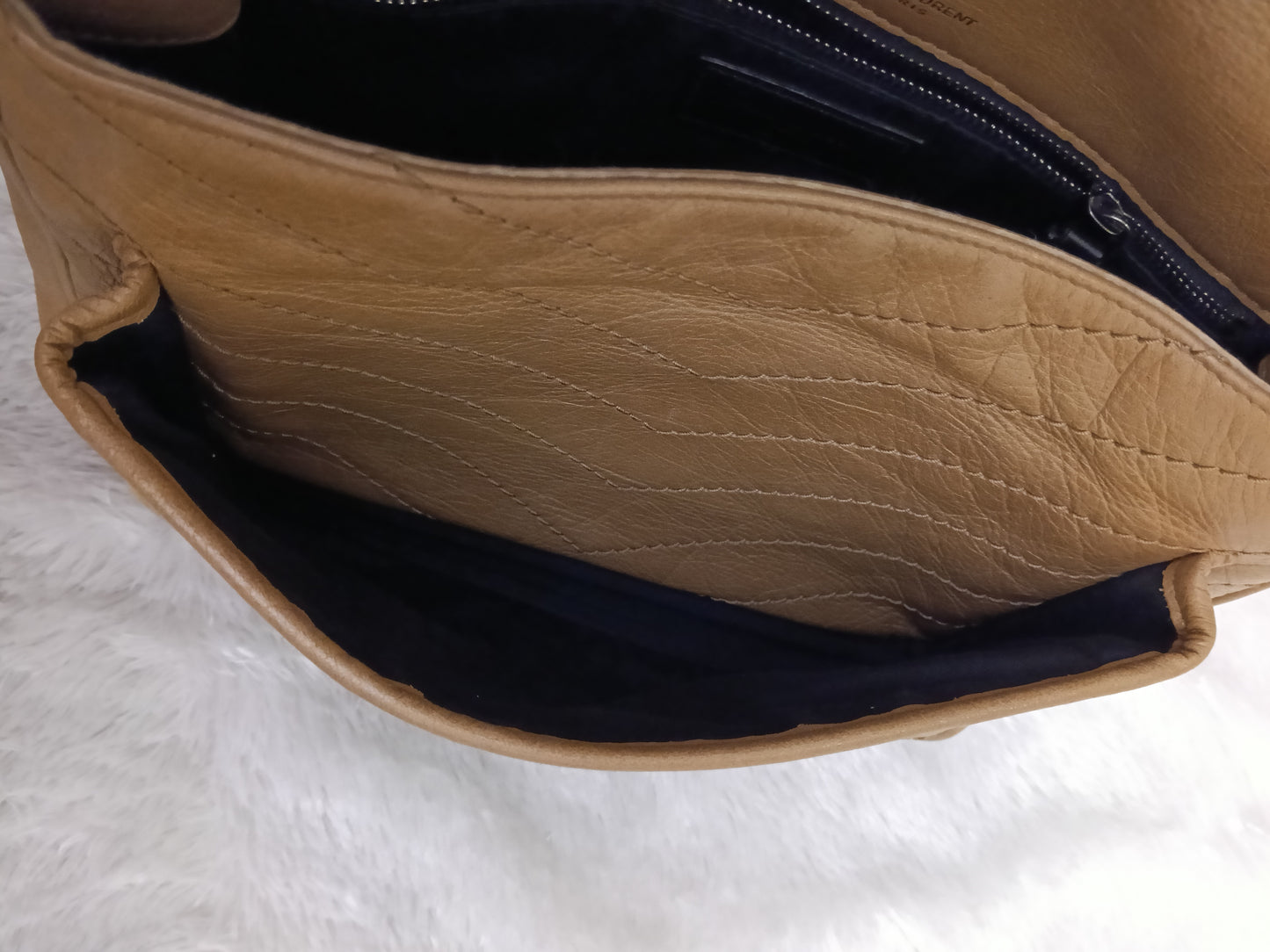 YsL Niki Medium Calfskin Dark Beige RHW 2020