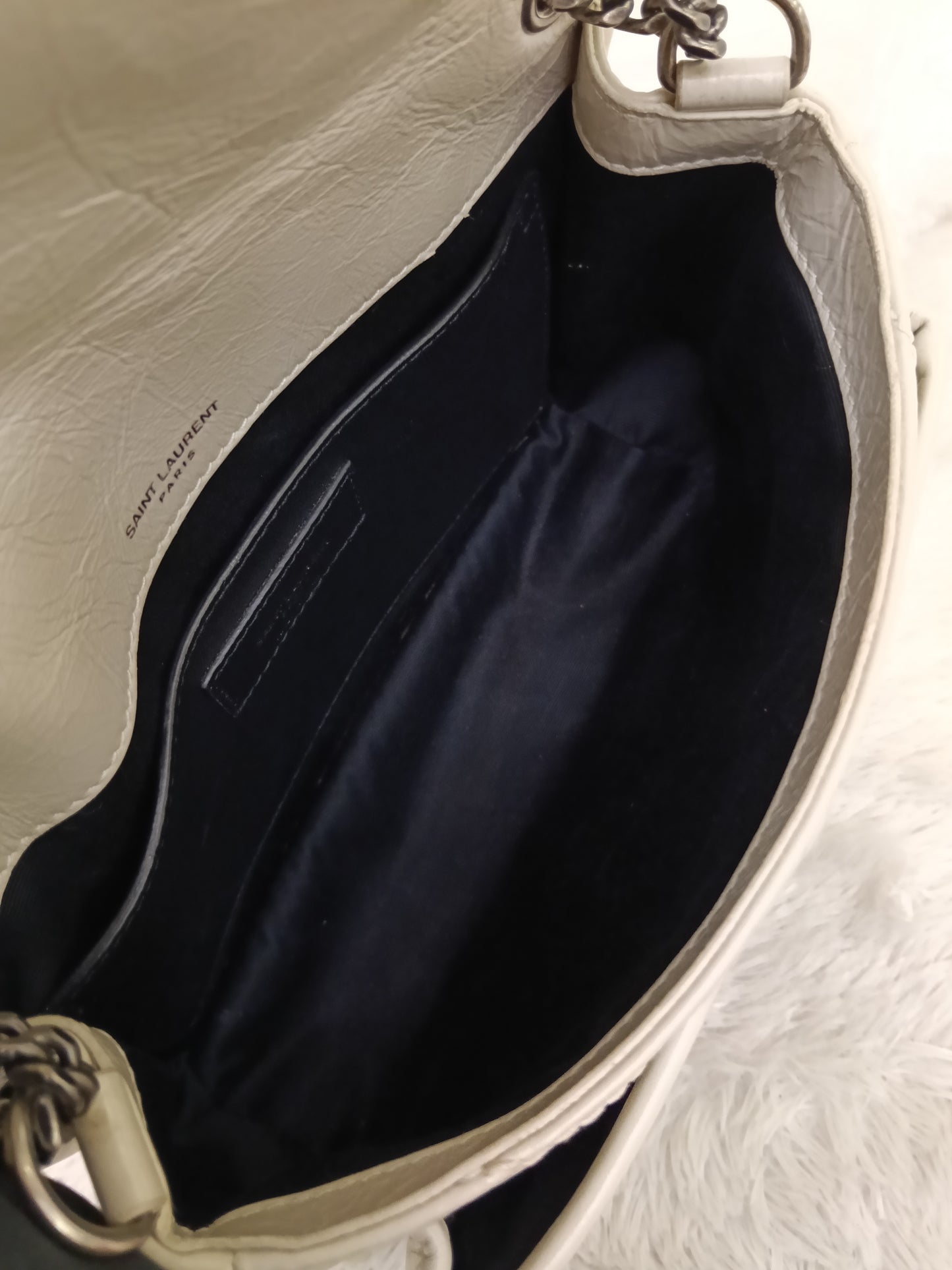 YsL Niki Baby Calfskin Ivory RHW 2022