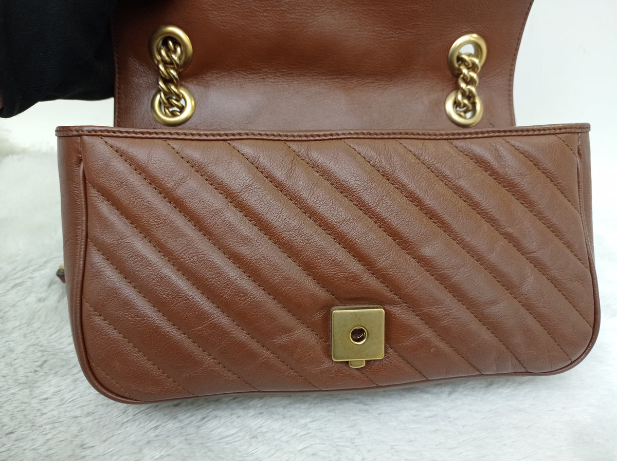Gucci Marmont Small Brown GHW