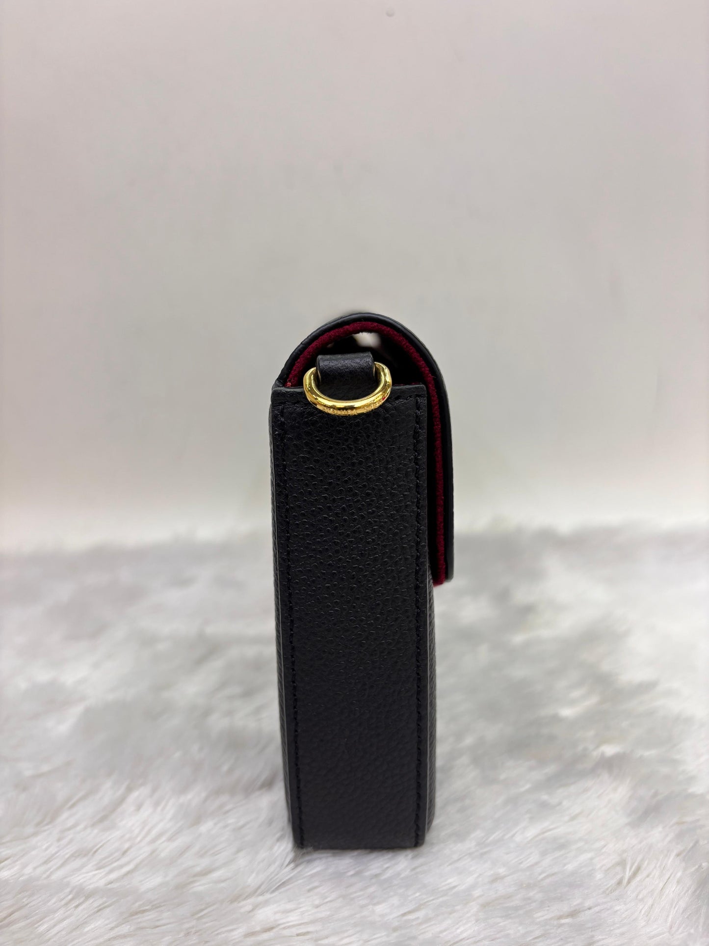 LV Pochette Felicie Monogram Empreinte Noir Beige (CHIP)