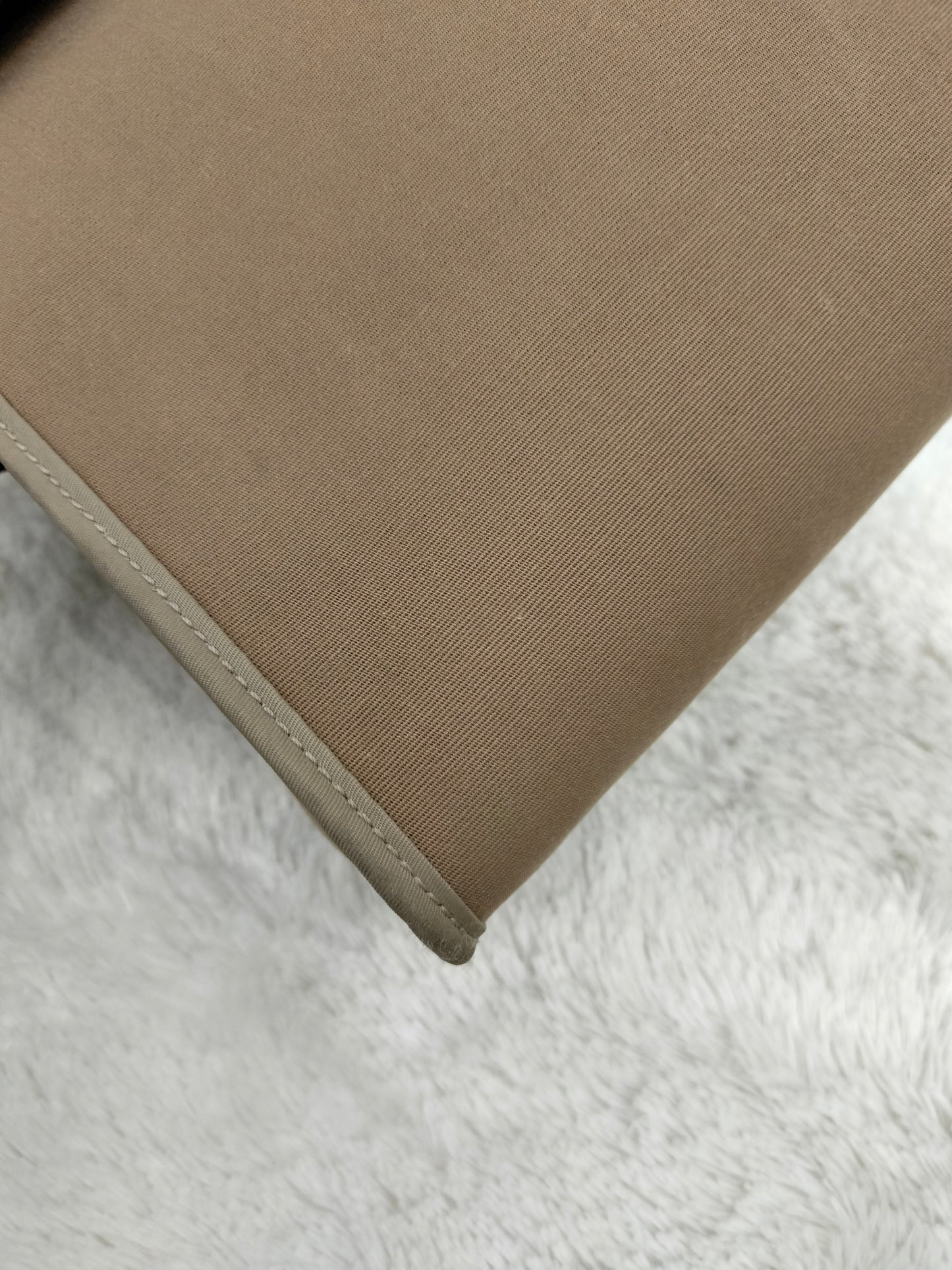 HB31 Zip Canvas Etoupe Flap Bleu Indigo PHW #C