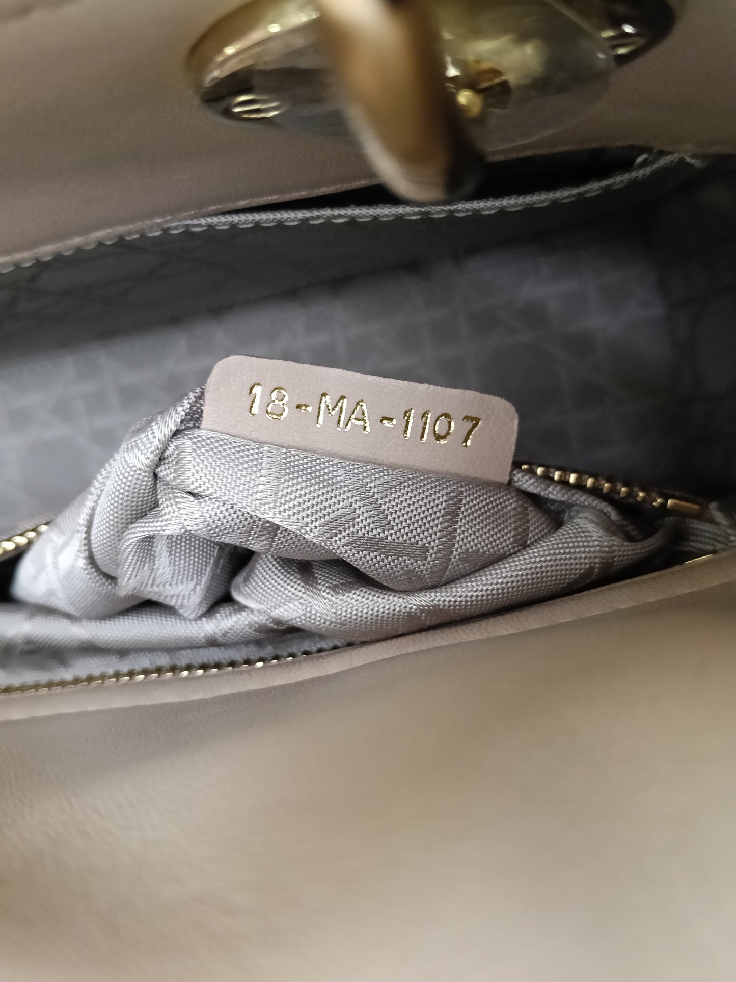 Lady Dior Small Lamb Taupe GHW 2017