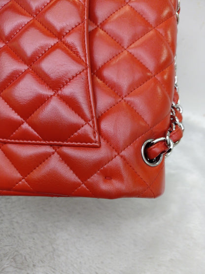 Chanel Jumbo Lamb Red SHW DF #15