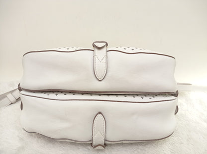 LV Saumur Perforated Limited Edition White Flore