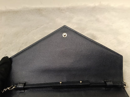 YsL WOC 22 Matelasse Monogramme Grained Navy SHW 2018