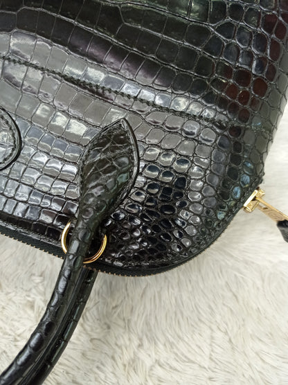 Bolide 27 Croco Porosus Black GHW #W circle