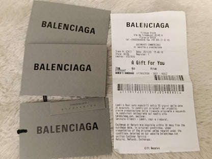 Balenciaga Le Cagole XS Croco Embossed Nude RGHW 2023