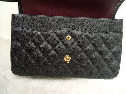 Chanel Jumbo Caviar Black GHW DF #24