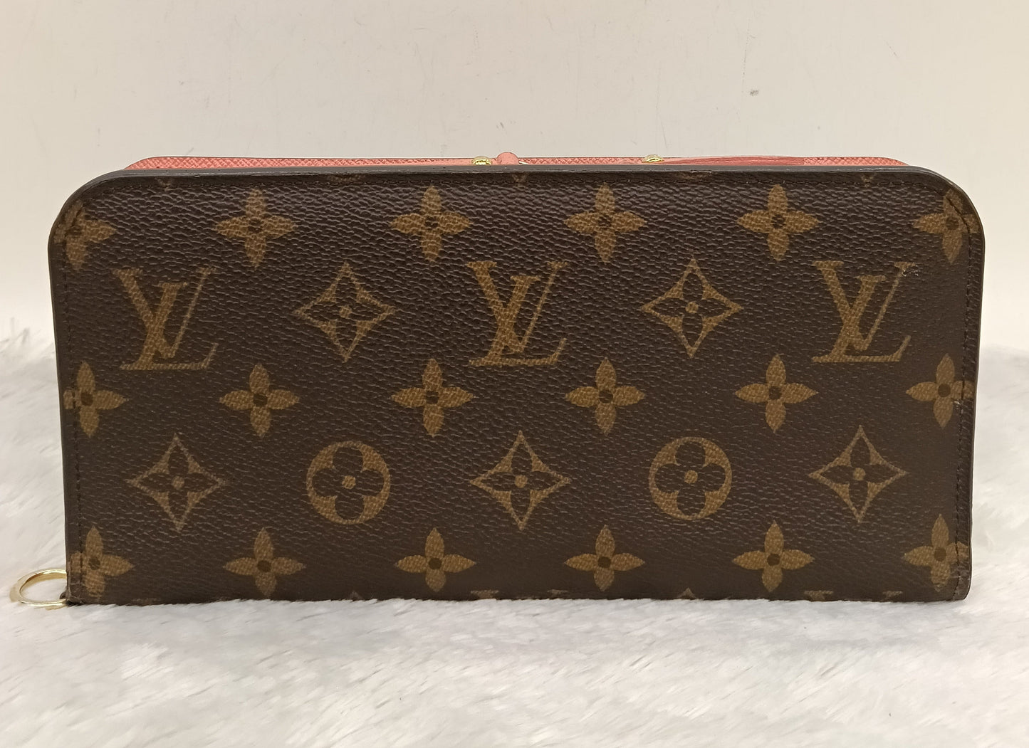 LV Insolite Long Wallet Monogram Salmon Pink