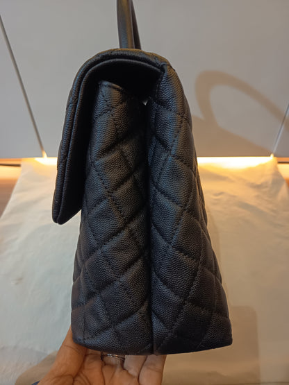 Chanel Coco Handle Large Caviar Black GHW #25