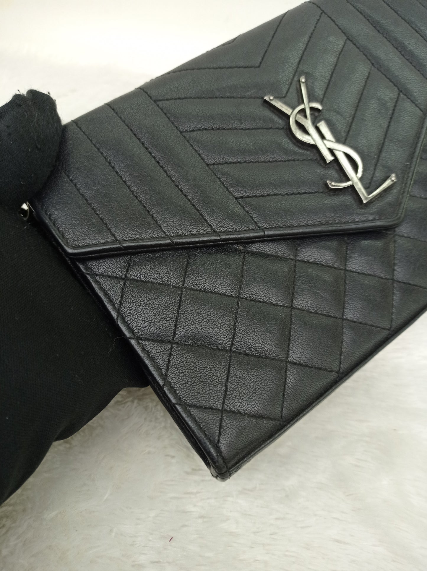 YsL WOC 22 Monogram Calfskin Black RHW 2016