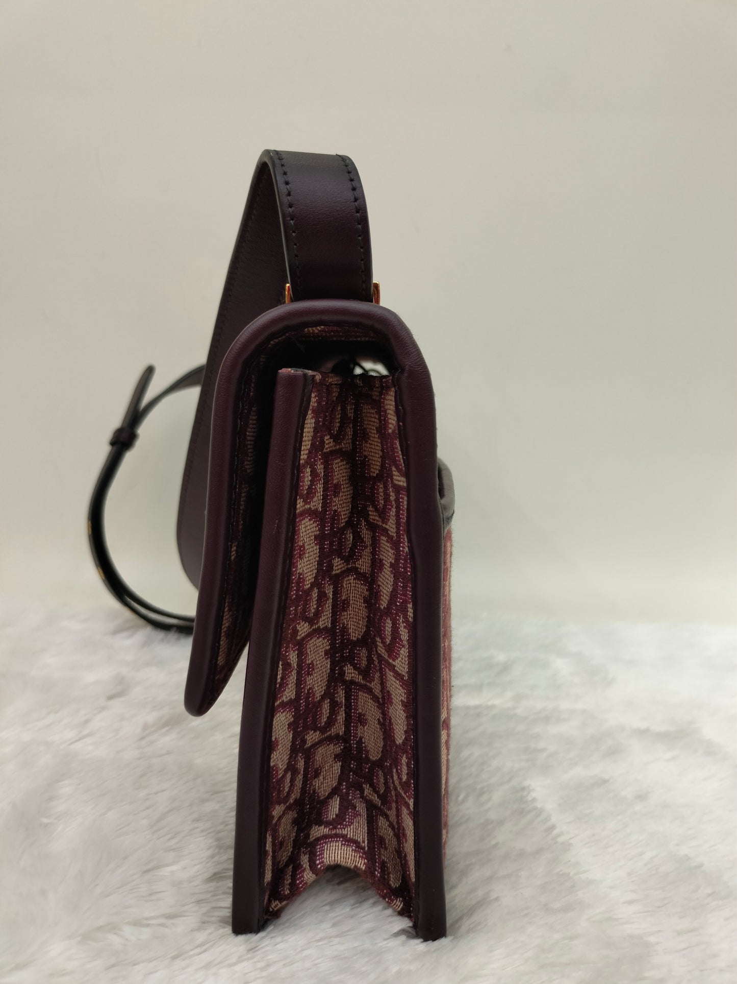 Dior Montaigne Medium Oblique Burgundy GHW 2019