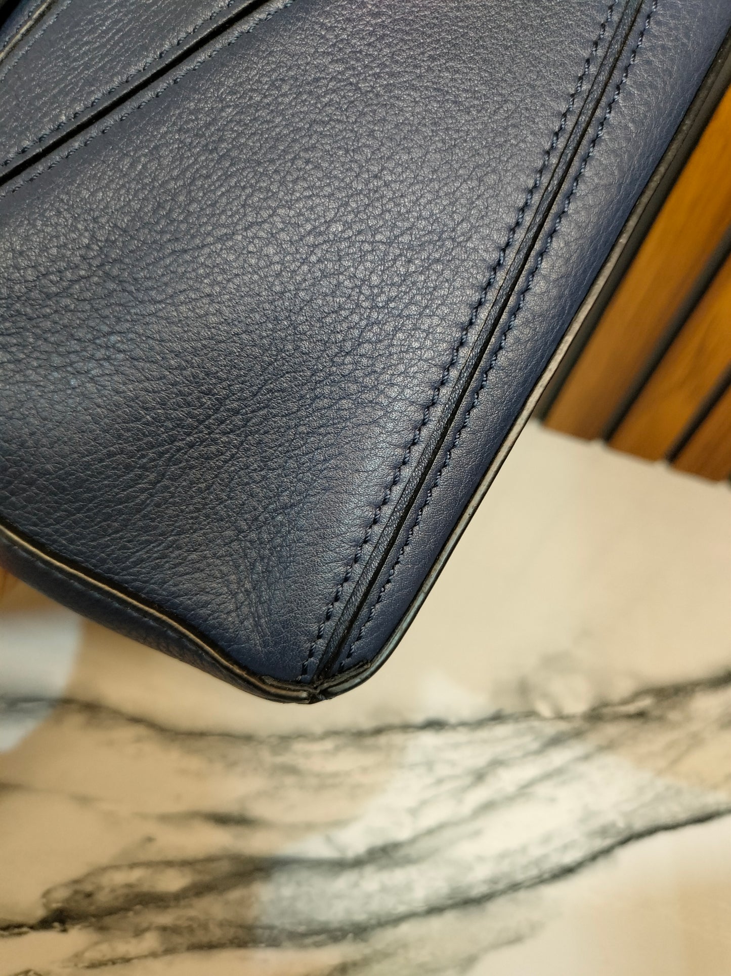 Loewe Puzzle Mini Grained Navy SHW 2020