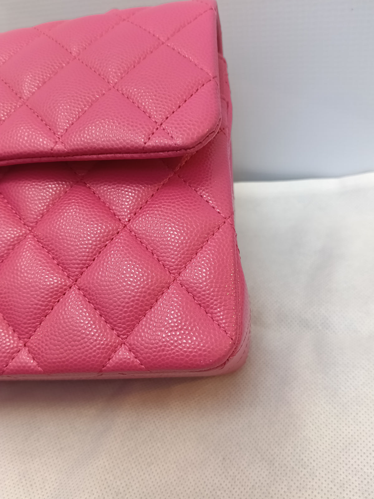 Chanel Small Caviar Pink LGHW (CHIP)