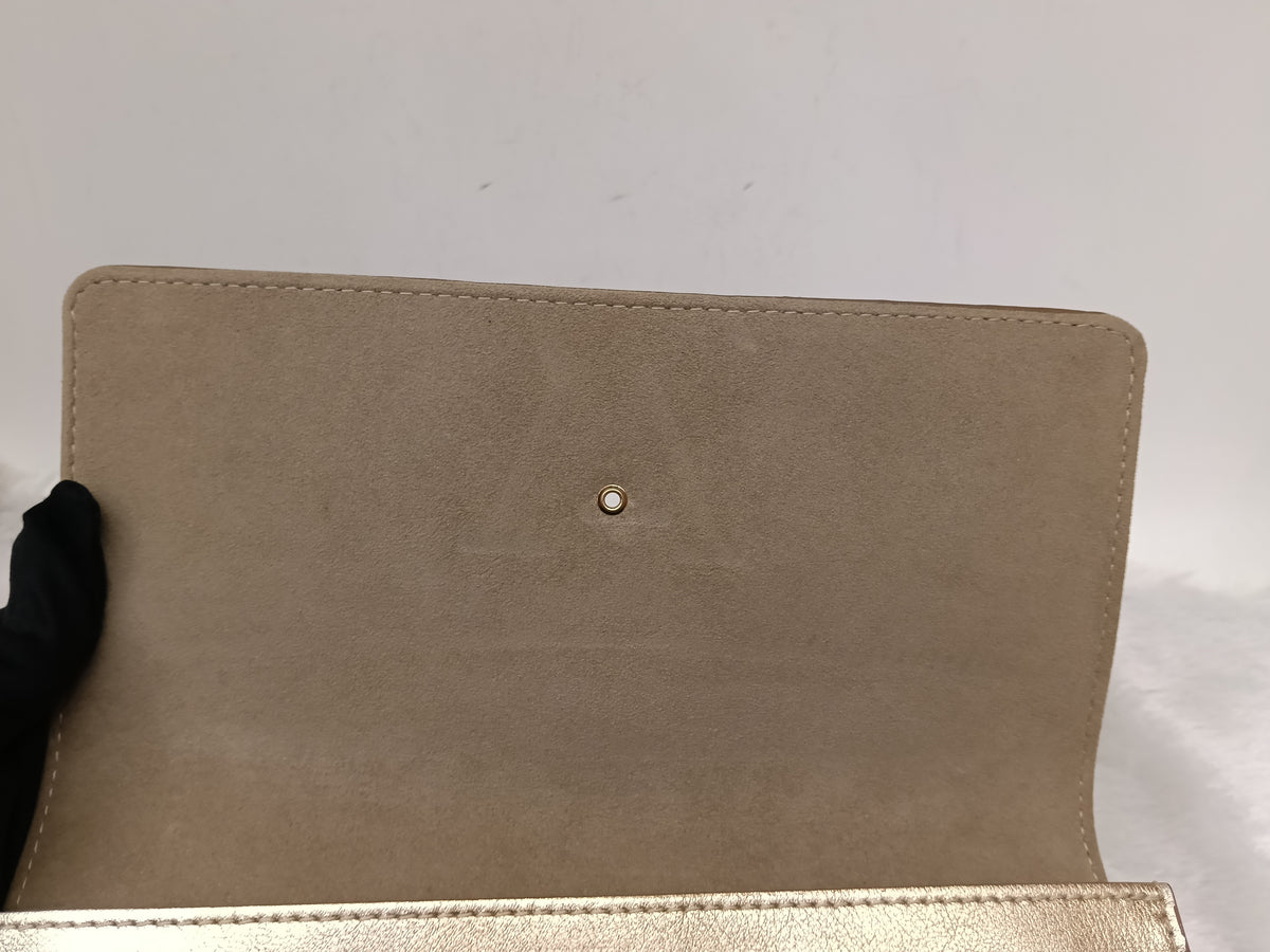 LV Pouch Louise EW Cuir Dore 2015