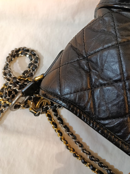Chanel Gabrielle Small Calfskin Black (CHIP)