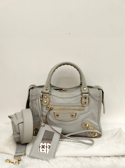 Balenciaga Mini City Edge Grey GHW