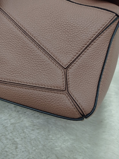 Loewe Puzzle Small Grained Dark Blush GHW 2021