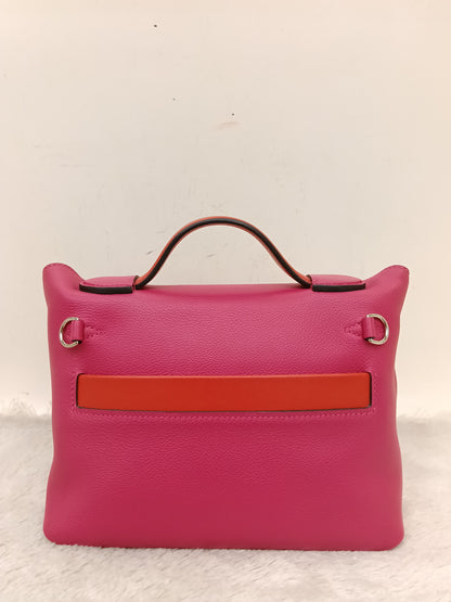 Hermes 2424 Mini Evercolour Swift Rose Mexico Rouge De Coeur PHW #Z