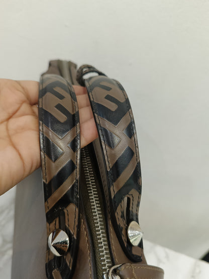Fendi BTW Medium FF Handle Maya Brown SHW 2018