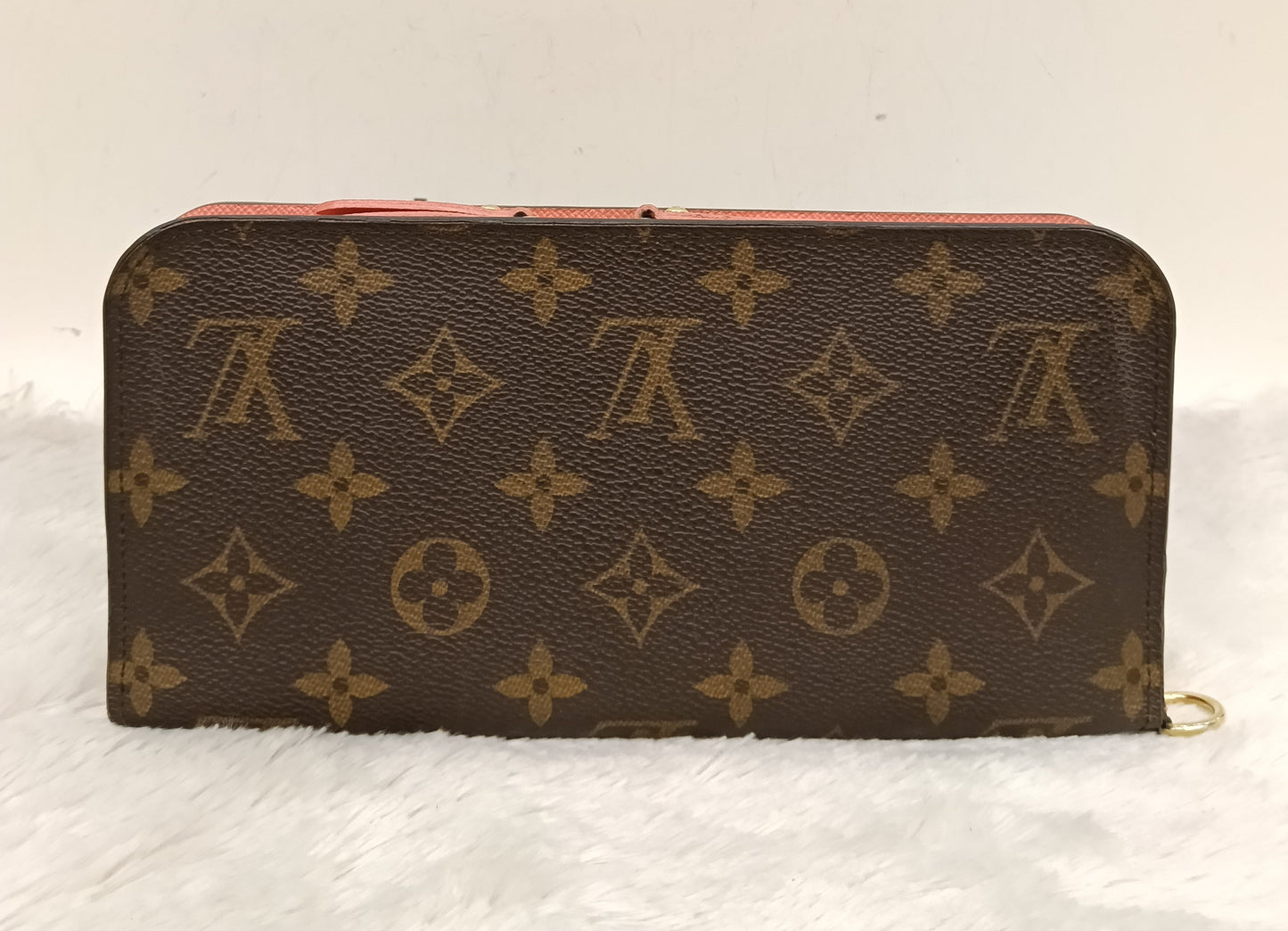 LV Insolite Long Wallet Monogram Salmon Pink
