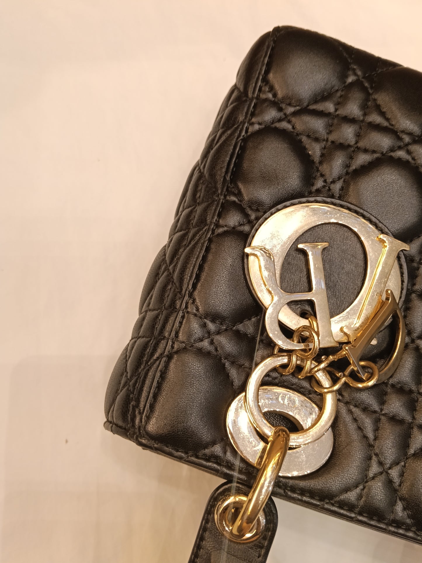 Lady Dior Small Lamb Black GHW 2019