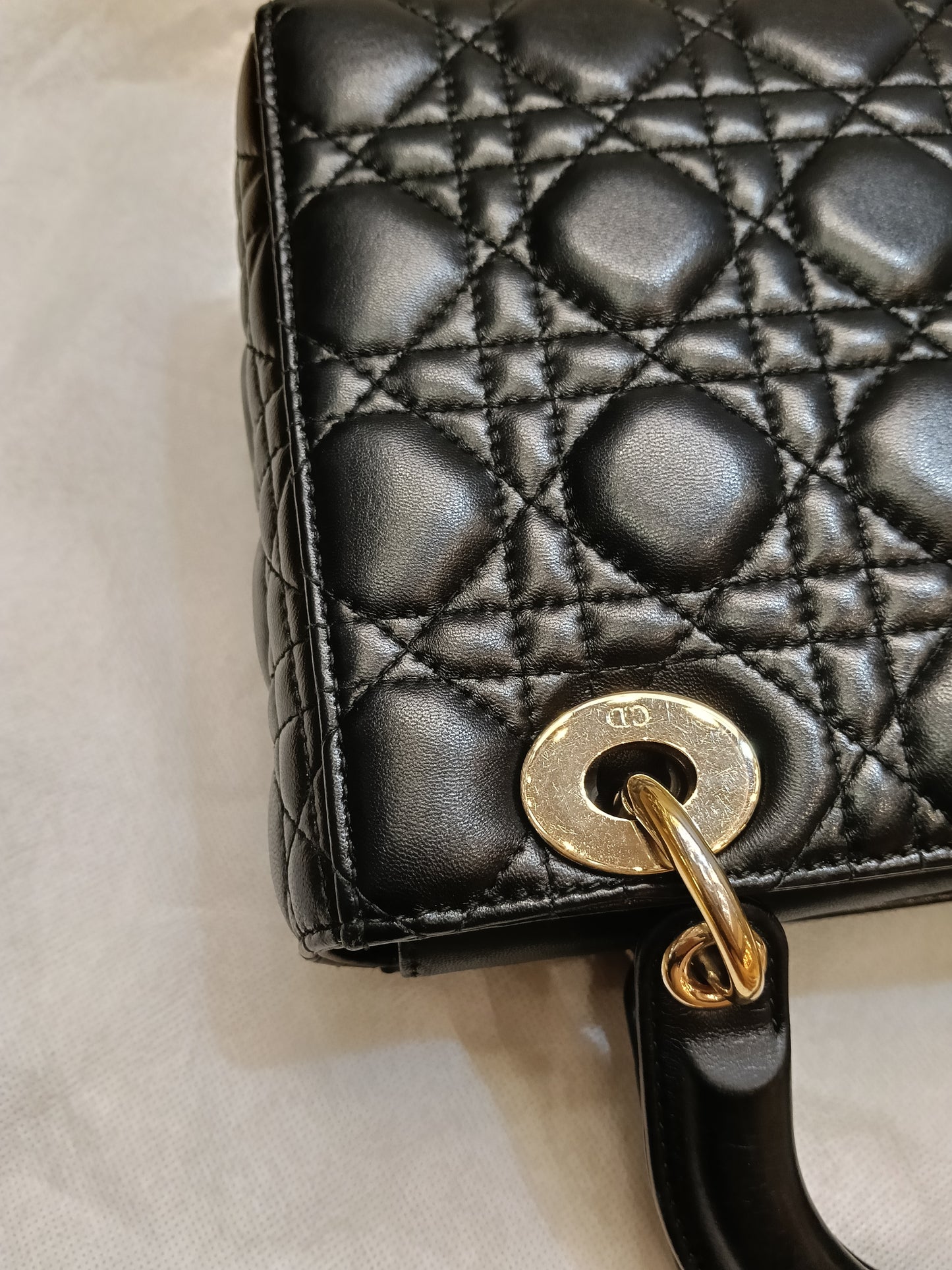 Lady Dior Small Lamb Black GHW 2018