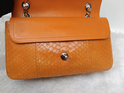 Chanel Medium Exotic Python Orange RHW DF #19
With holo, holo checker, dustbag