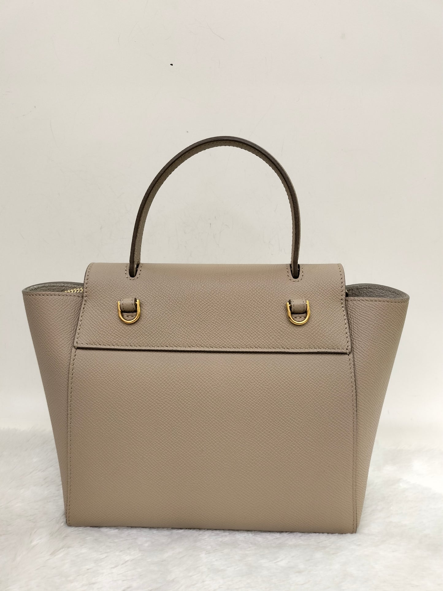 Celine Nano Belt Grained Taupe GHW 2019